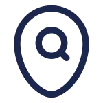 Map Point Search SVG Icon